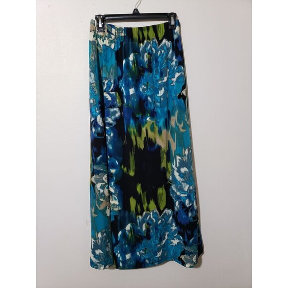 Christopher & Banks watercolor, pull on, midi skirt, size S - Picture 1 of 6